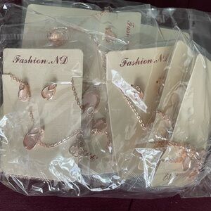 9 pack - Rose Gold Jewelry Set